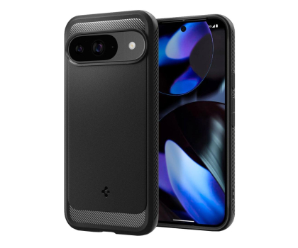 Etui do telefonów SPIGEN Rugged Armor do Google Pixel 9 / Pixel 9 Pro Matte Black ACS07685
